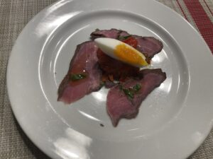 Kumamoto lean Wagyu steak with grilled vegetables – QUNIOMI Bistro in Ebisu, Tokyo 