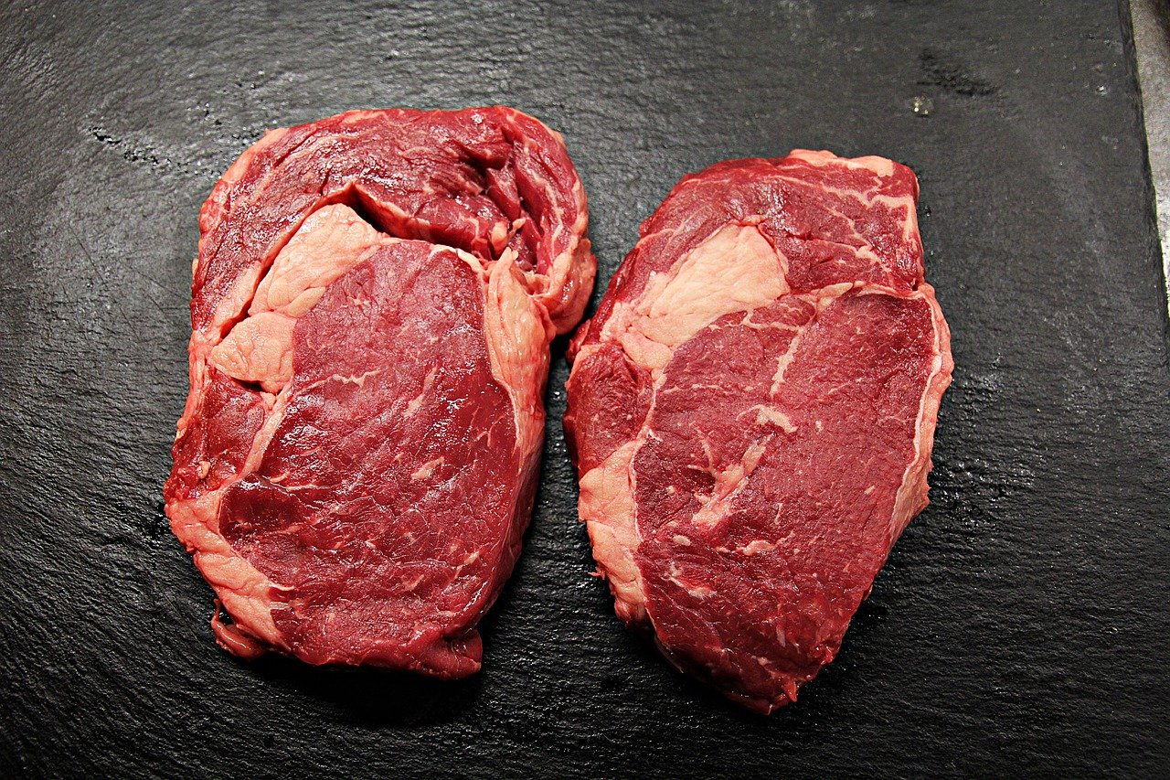 Sliced Wagyu beef